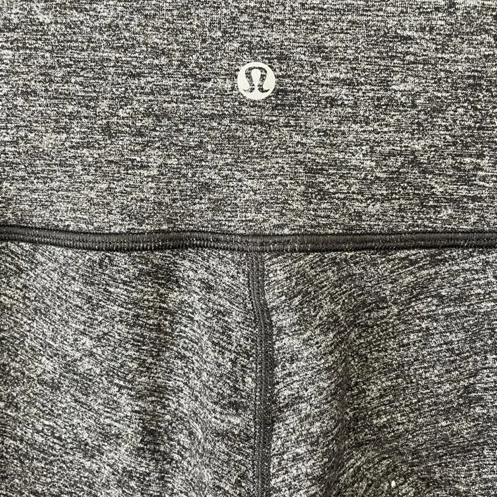 Lululemon Wunder Under Hi-Rise Legging, Heathered Black, Size 6